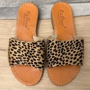 Lavorazione Artigianale Italian Calf Hair Leather Sandals- 36/5.5-6